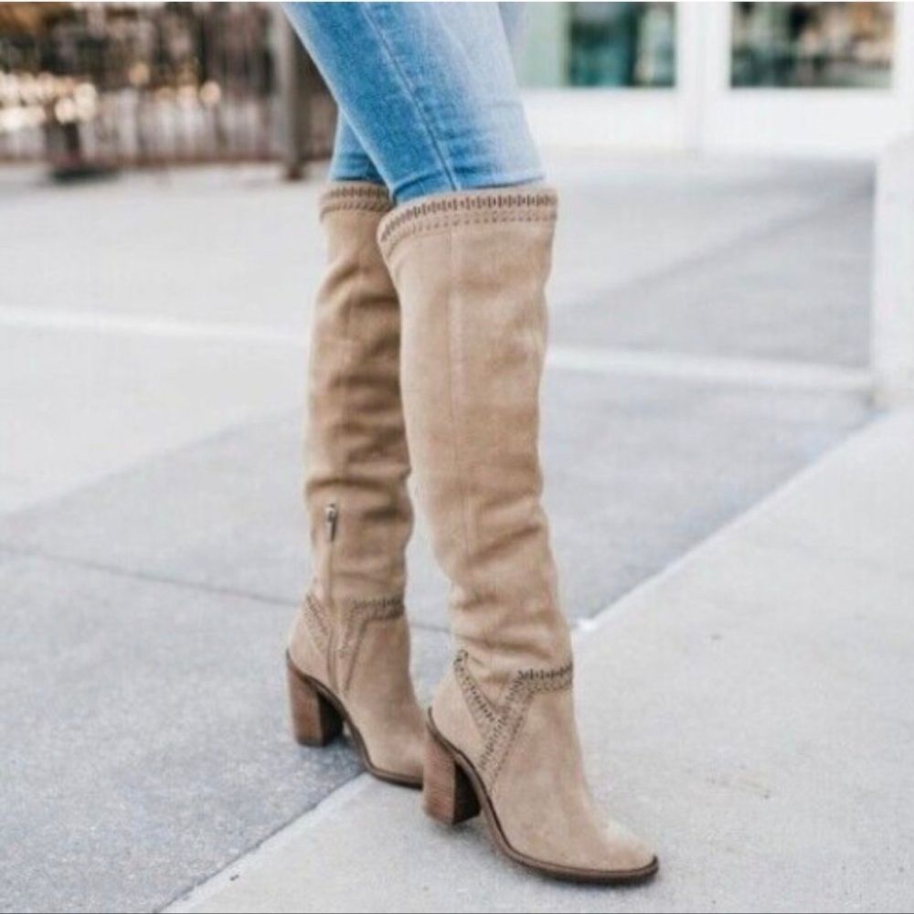 VINCE CAMUTO | Suede Madolee Over the Knee Boots sz 9.5 - Picture 2 of 16